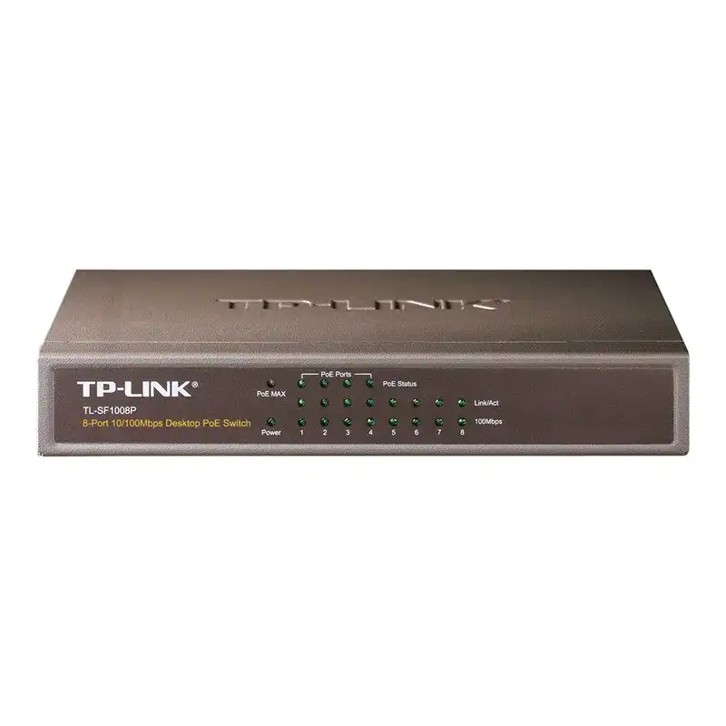 TP-LINK 8 port 10 - 100M PoE Switch (TL-SF1008P)_1